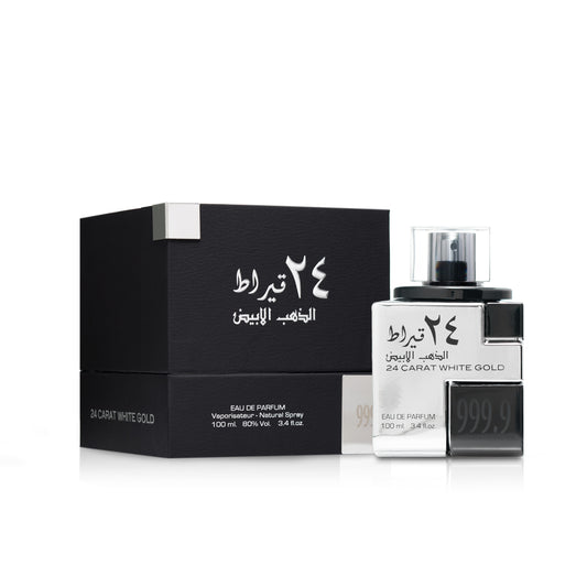 24 Carat White Gold 100ml EDP by Lattafa